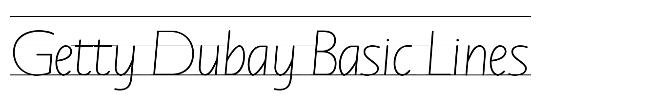 Getty Dubay Basic Lines